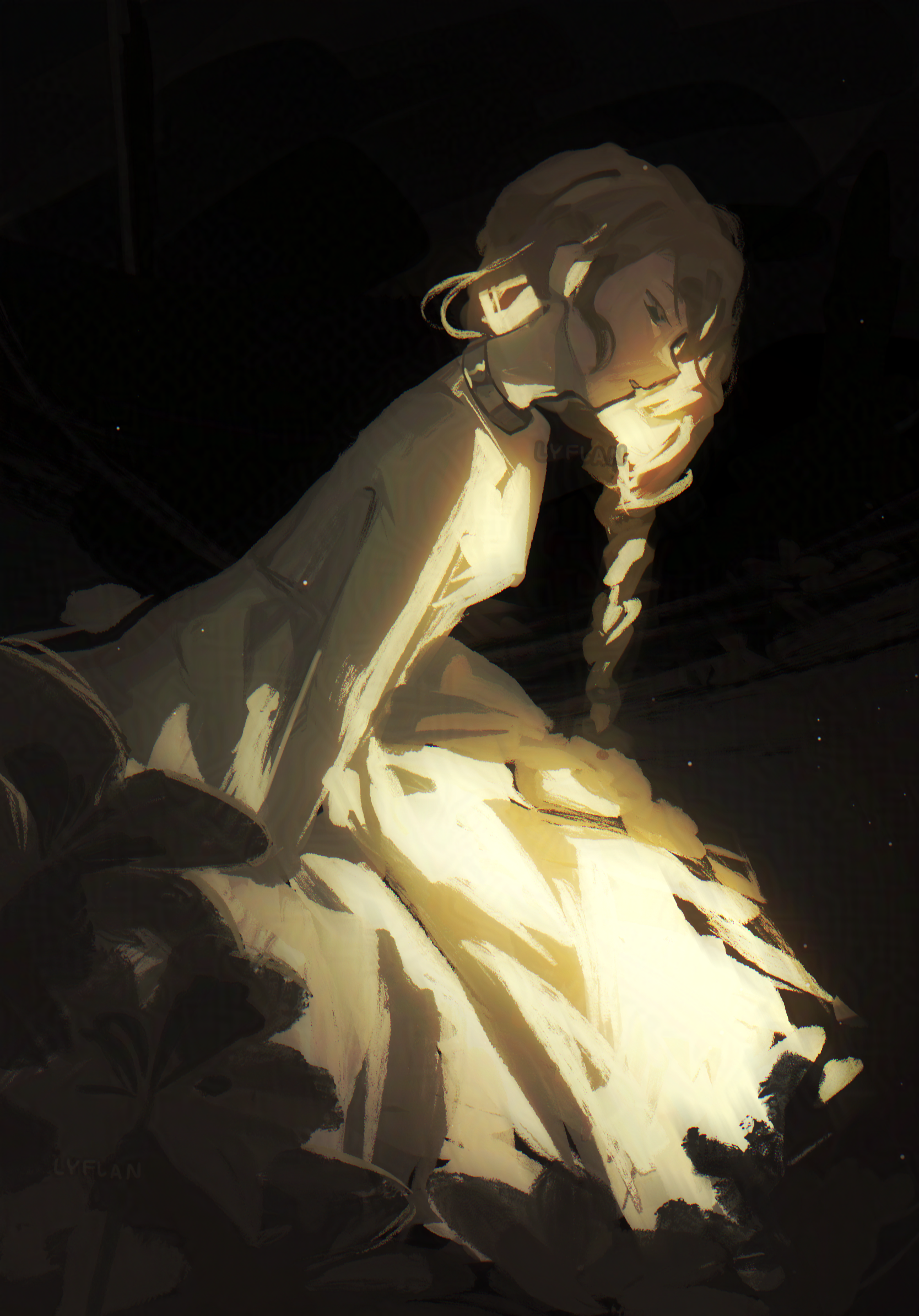 illustration of an original character, Elys